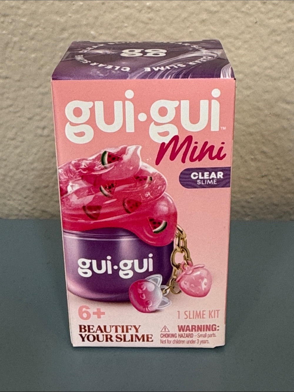 gui·gui Mini Clear Slime - Pink & Purple